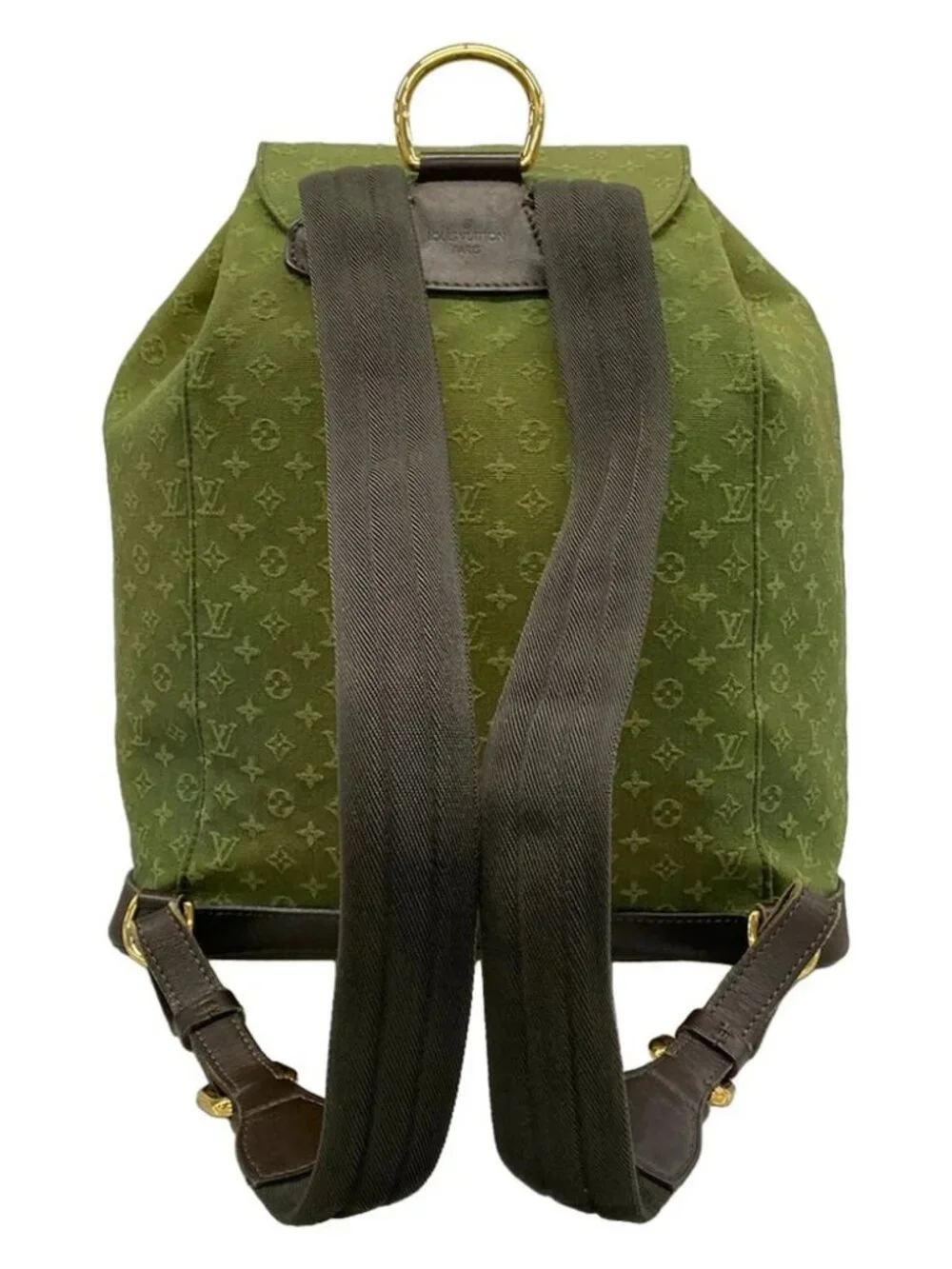 LOUIS VUITTON Montsouris M92456 TST Khaki Monogram Mini SP0053 Backpack Leather